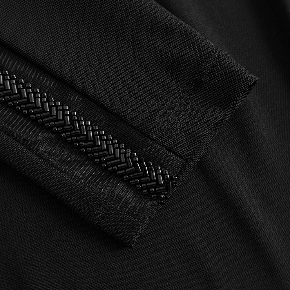 Tanzshirt Damen 3/4 Ärmel Schwarz