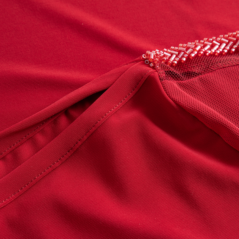 Tanzshirt 3/4 Ärmel Burgundy 