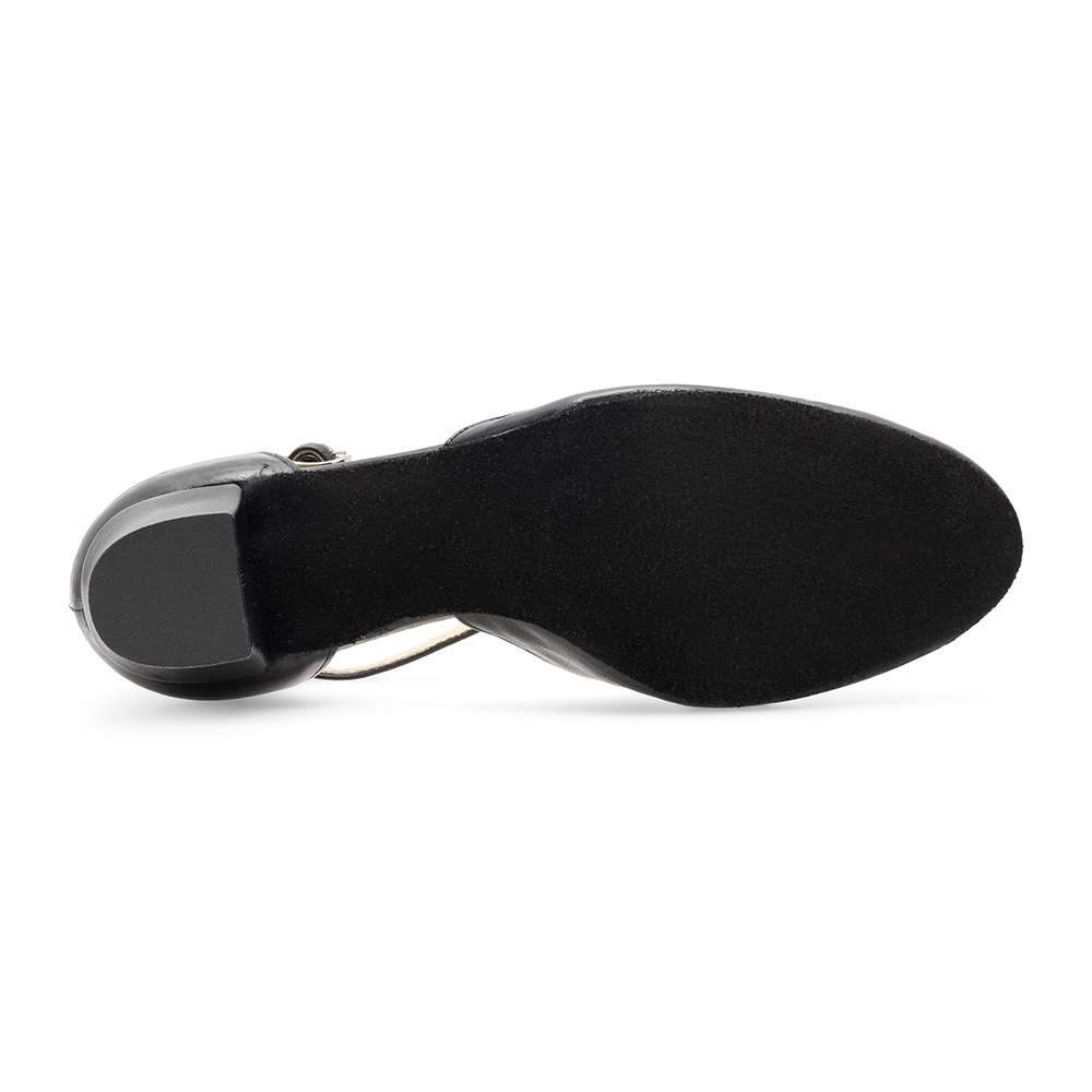 Damen Tanzschuhe mit Kreuzriemen Schwarz