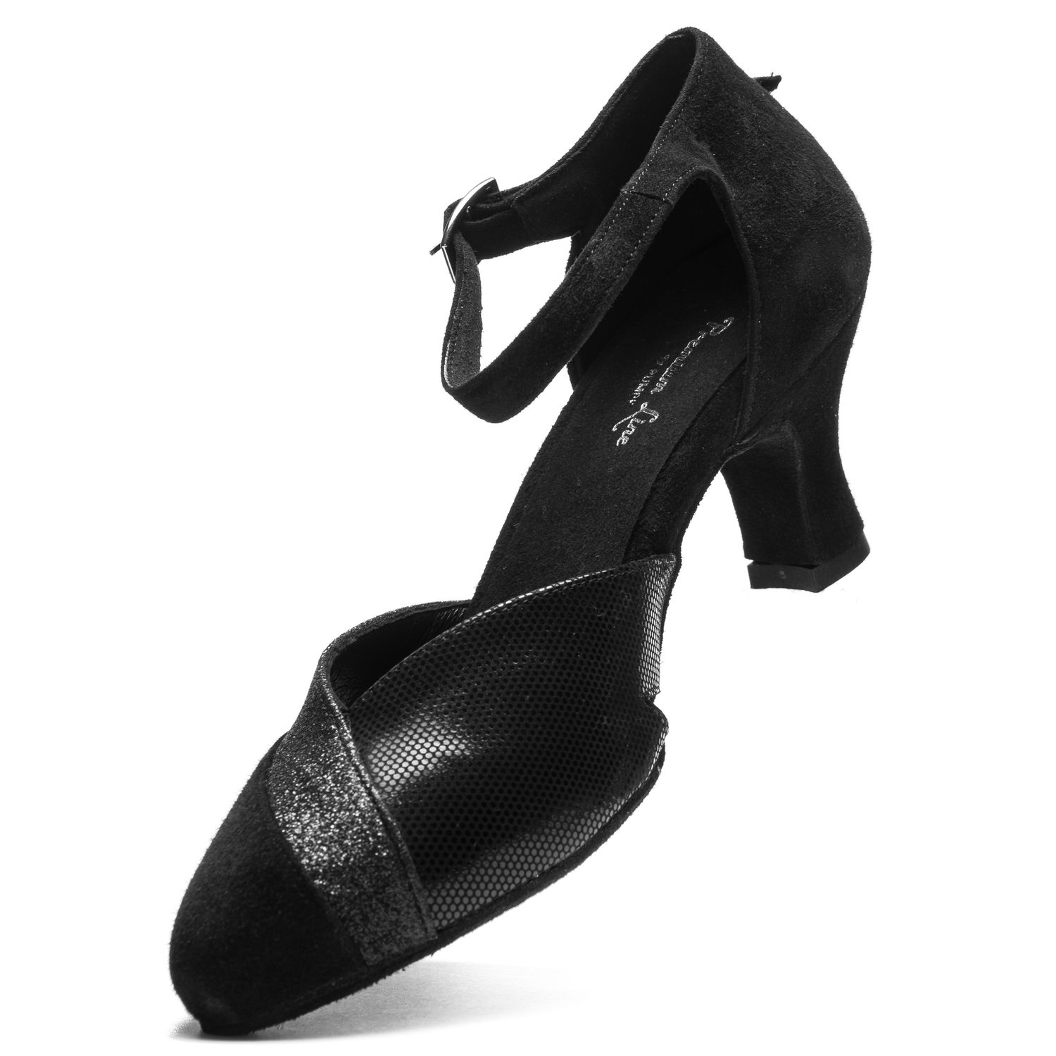 Damen-Tanzschuh mit Python- und Glitzer Optik 9268
