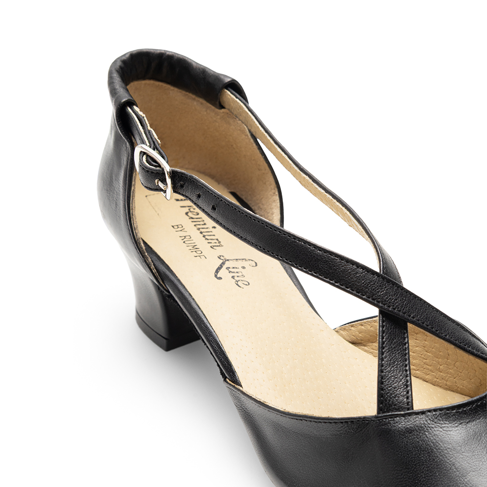 Damen Tanzschuhe mit Kreuzriemen Schwarz