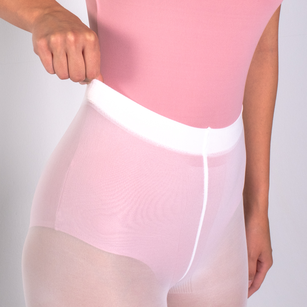 Economy Ballettstrumpfhose in Weiß für Damen und Kinder 