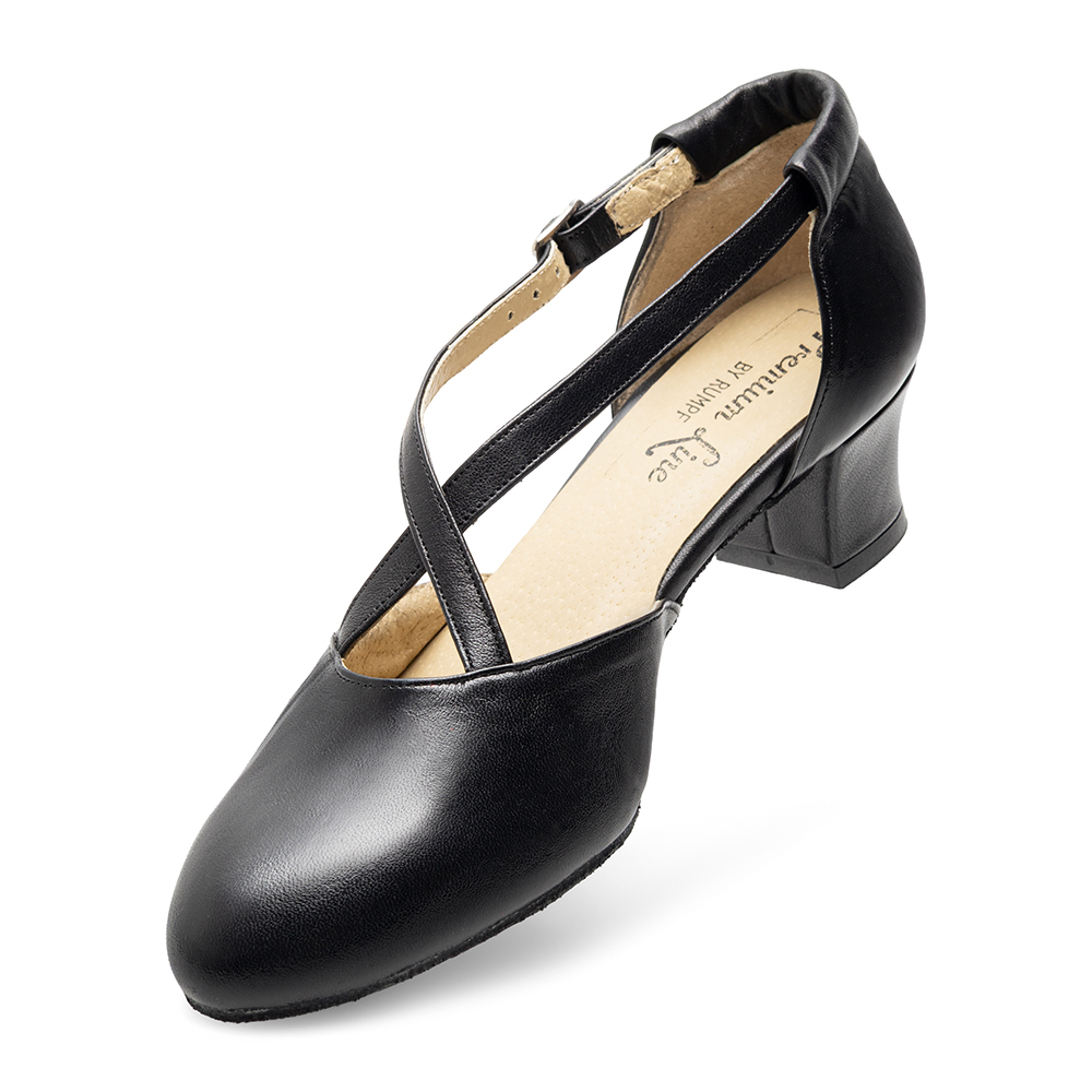 Damen Tanzschuhe mit Kreuzriemen Schwarz