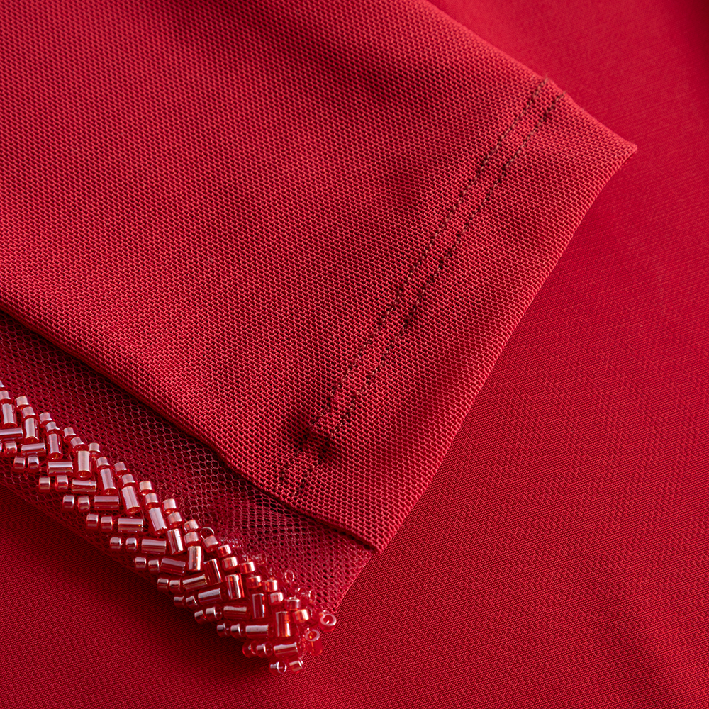 Tanzshirt 3/4 Ärmel Burgundy 