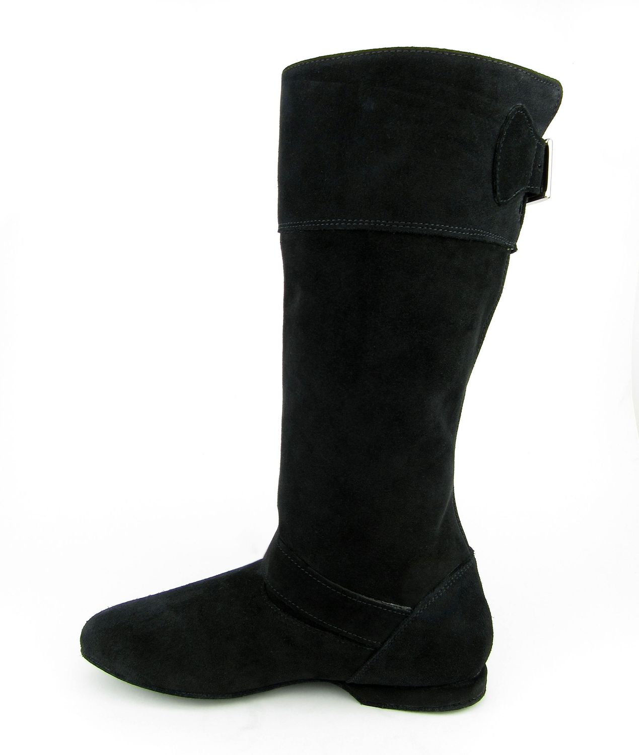 West Coast Swing Stiefel aus Leder mit Chromledersohle 