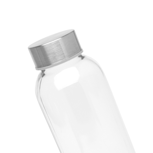 Trinkflasche Glas mit Hülle Navy 