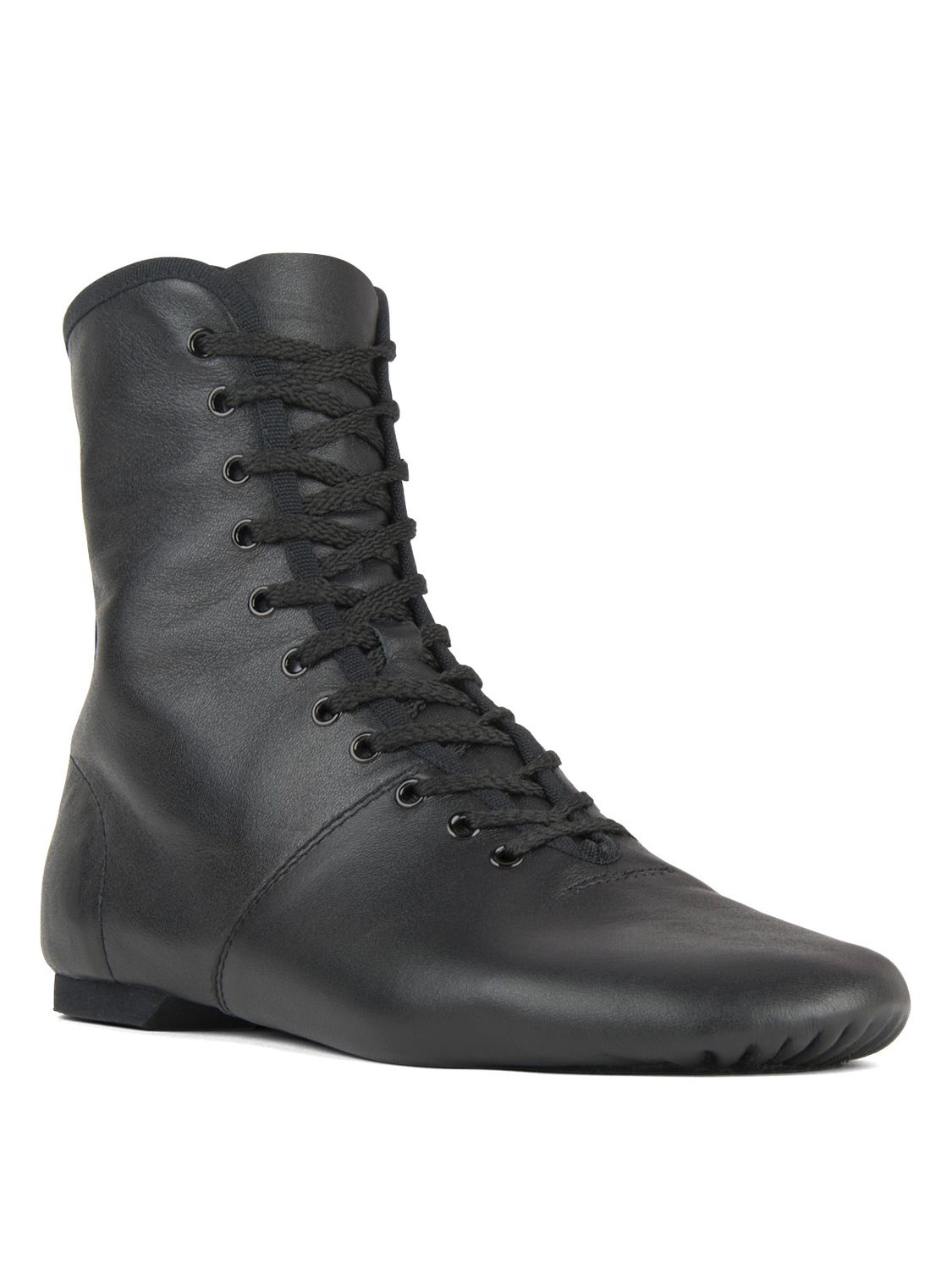 Jazzstiefel aus Leder mit geteilter Chormledersohle und Gummiabsatz 1292