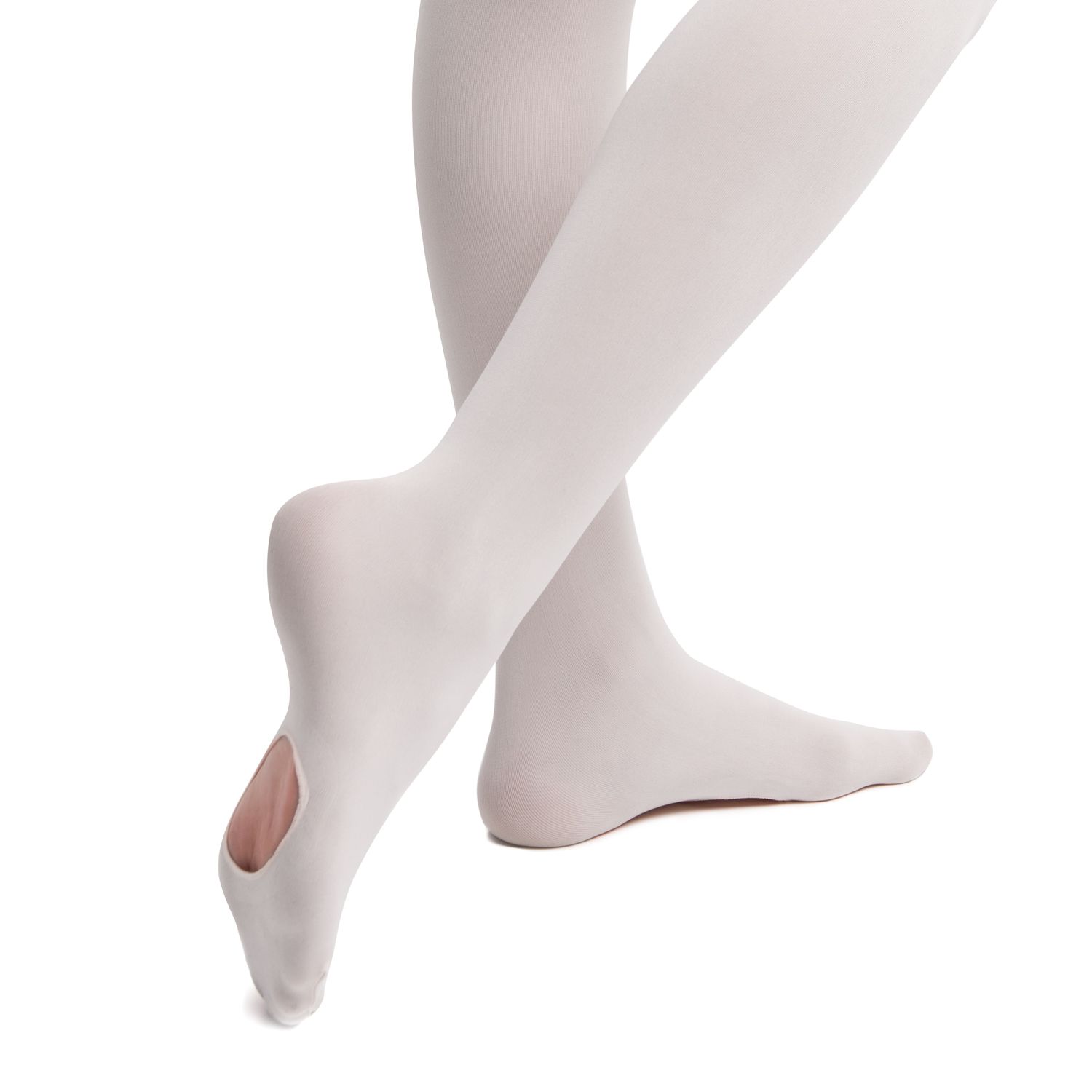 Lilly Ballettstrumpfhose mit Ballenloch für Damen und Kinder in Weiß 