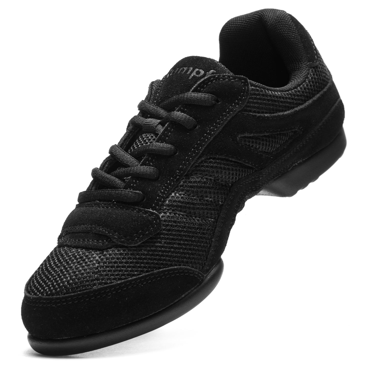 Tanzsneaker Samba geteilte Sohle schwarz