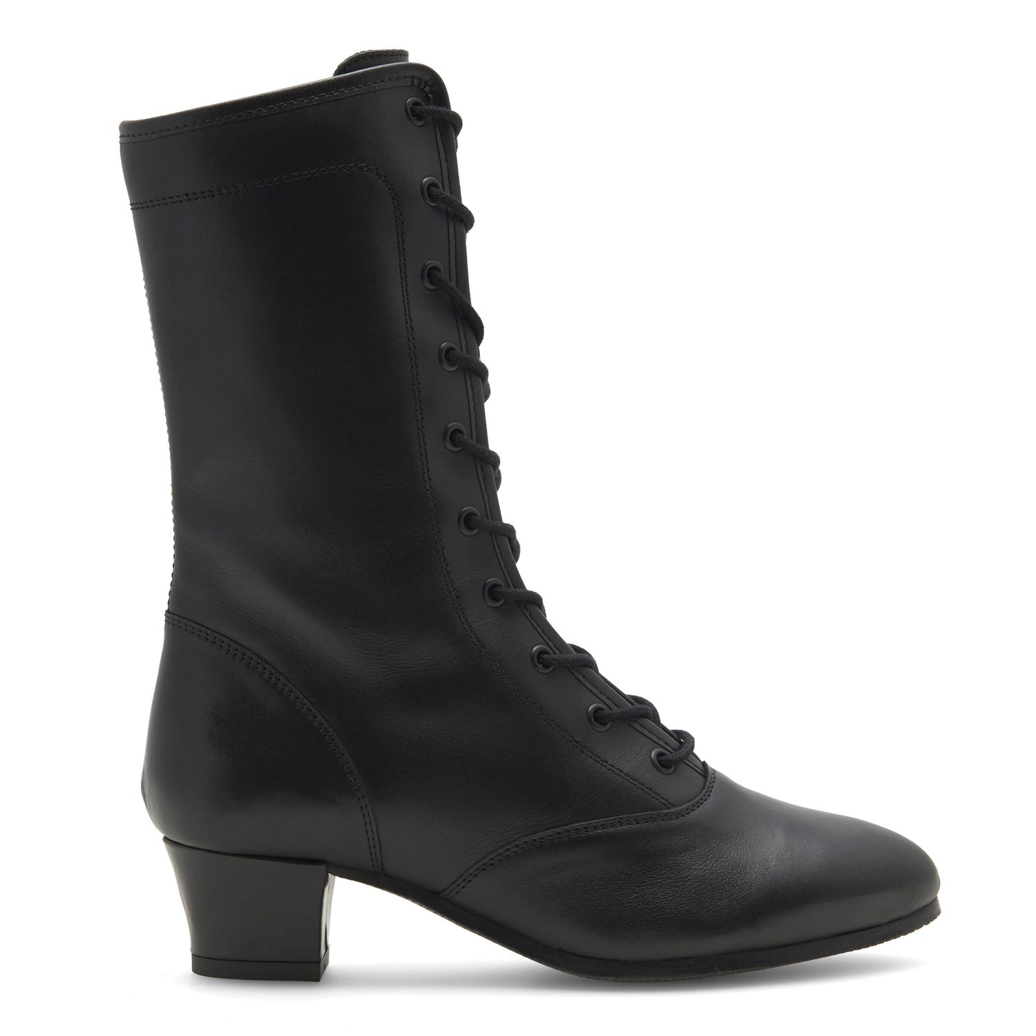 Tanzstiefel aus Leder mit Gummisohle