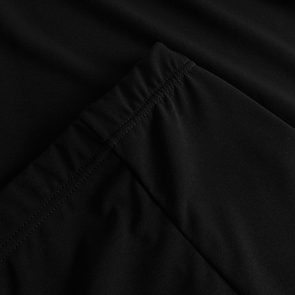 Damen Rock mit roter Saumborte Stucco RU5128 Schwarzer Rock mit roter Saumborte