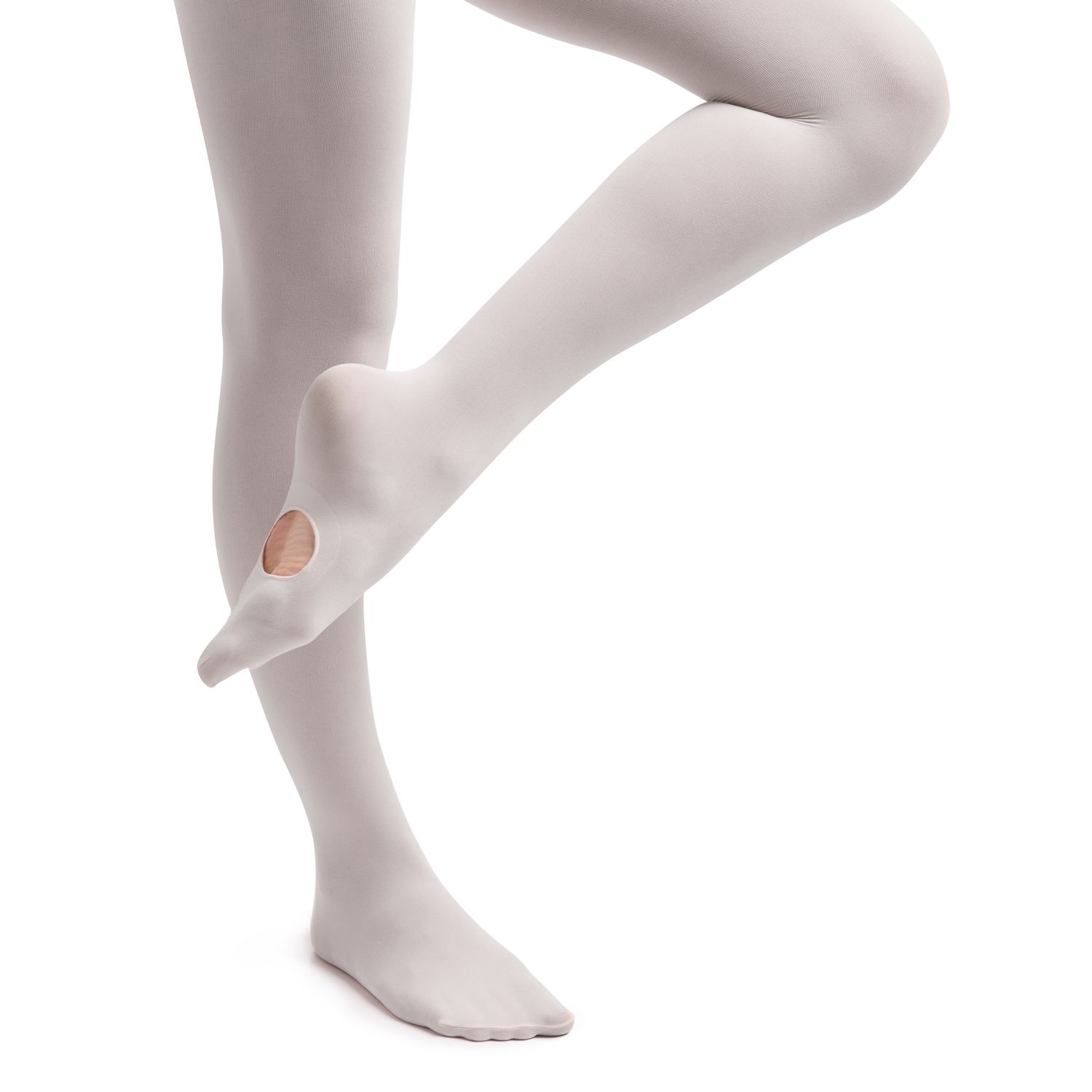 Lilly Ballettstrumpfhose mit Ballenloch für Damen und Kinder in Weiß 