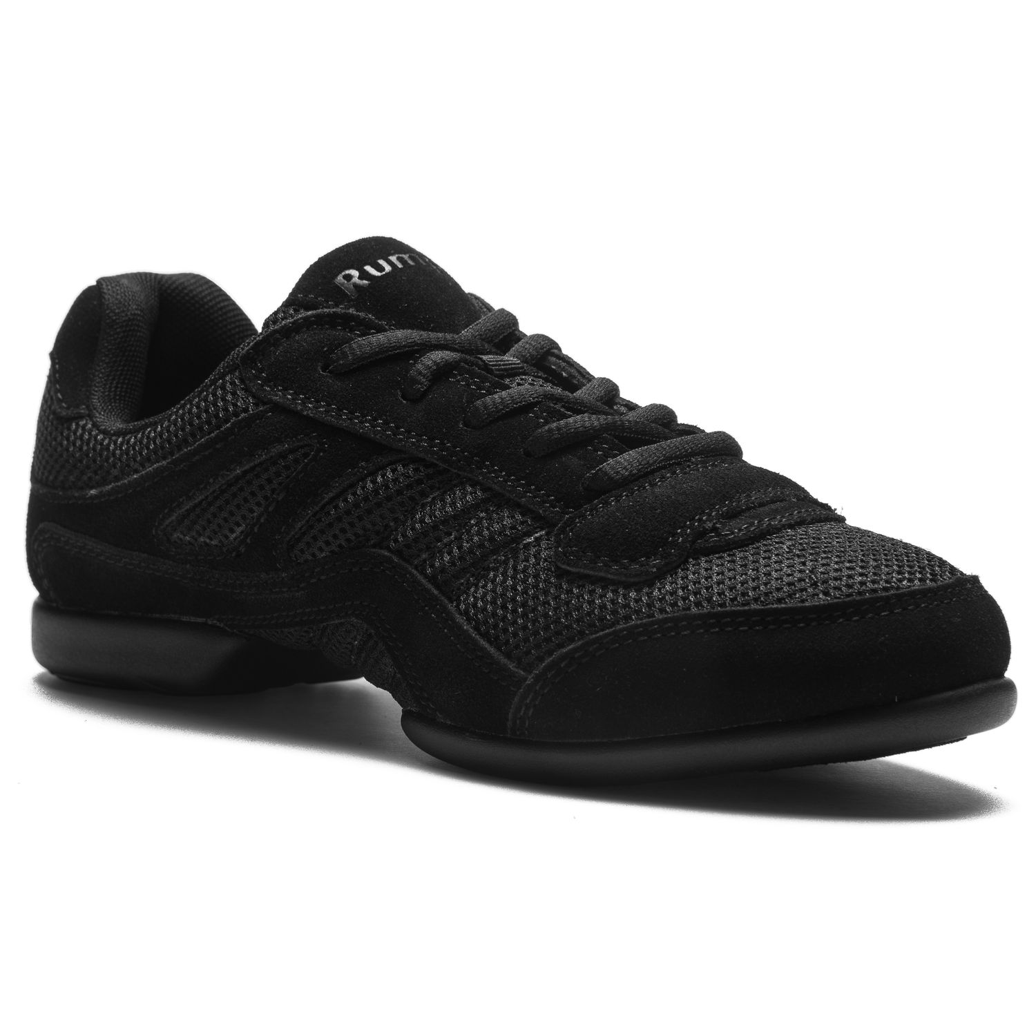 Tanzsneaker Samba geteilte Sohle schwarz
