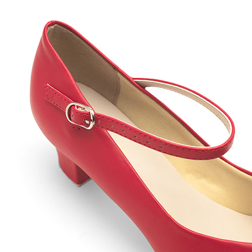 Damen Charakterschuhe Rot