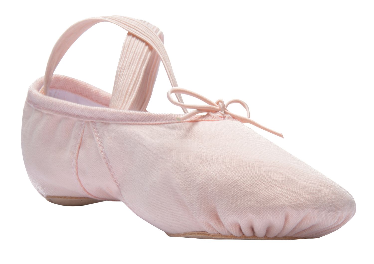 Ballettschläppchen Leinen Hellpink
