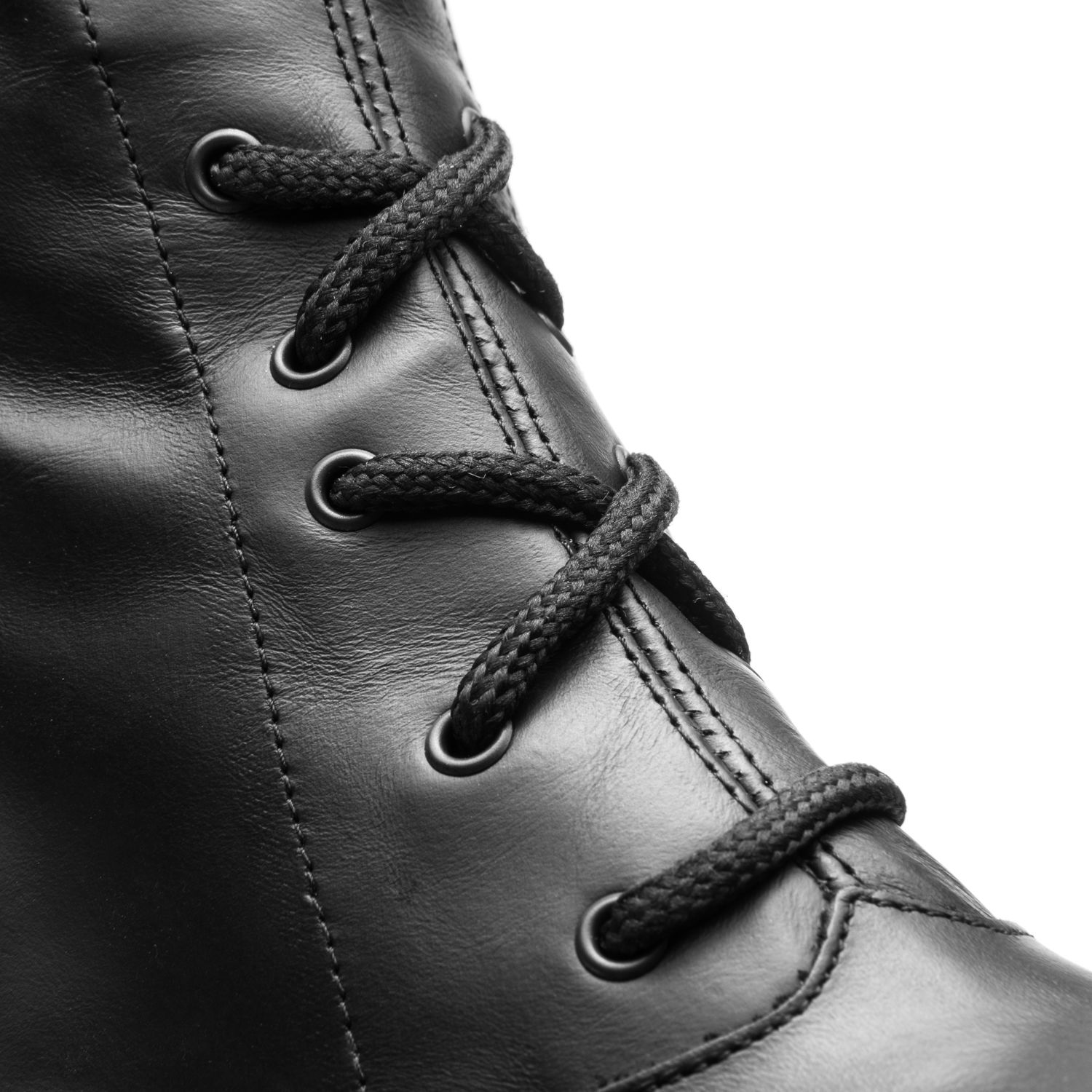 CanCan Stiefel aus Leder mit Chromledersohle schwarz
