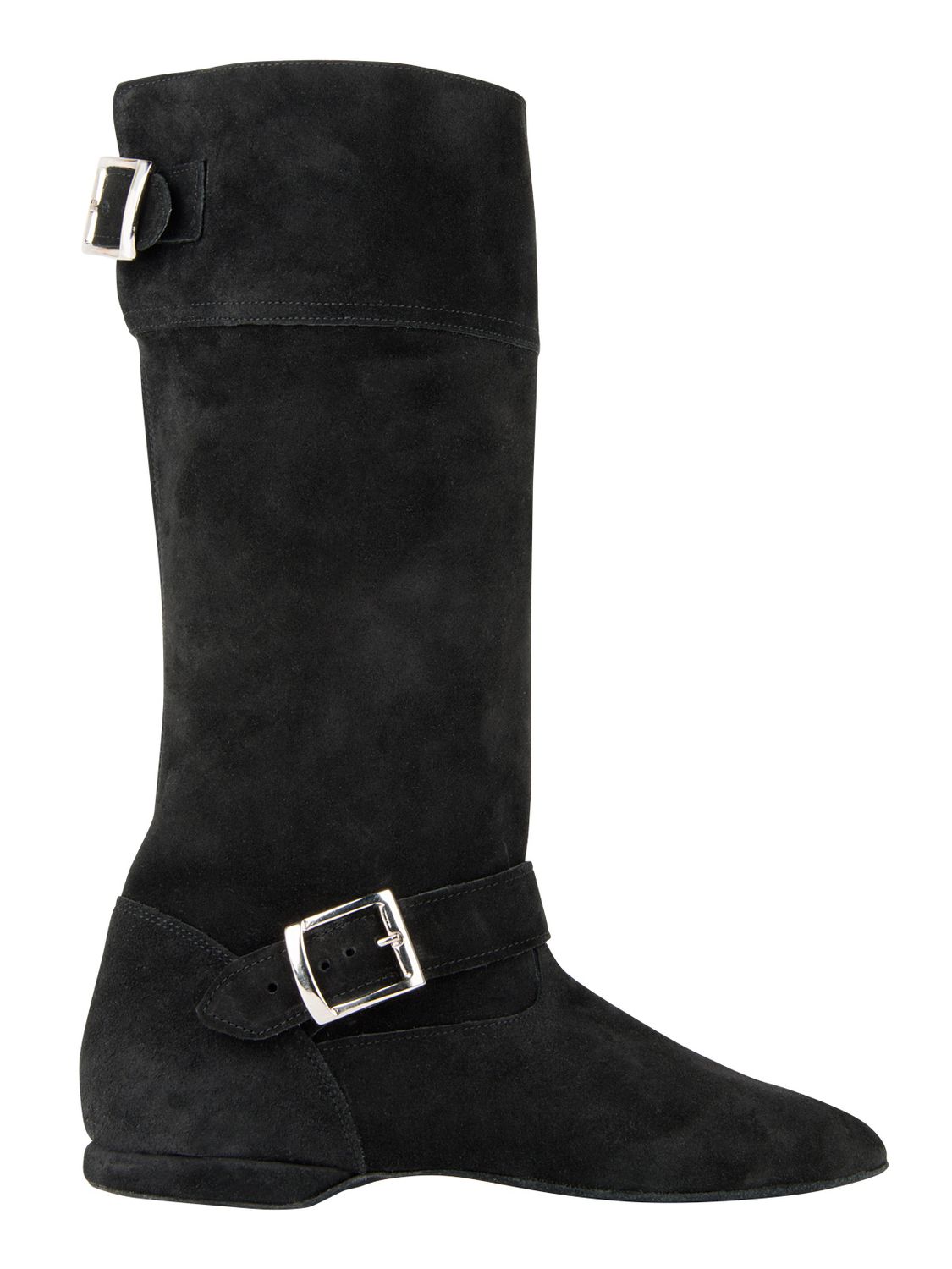 West Coast Swing Stiefel aus Leder mit Chromledersohle 