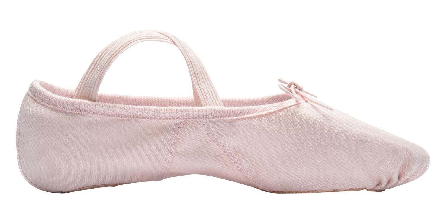 Ballettschläppchen Leinen Hellpink