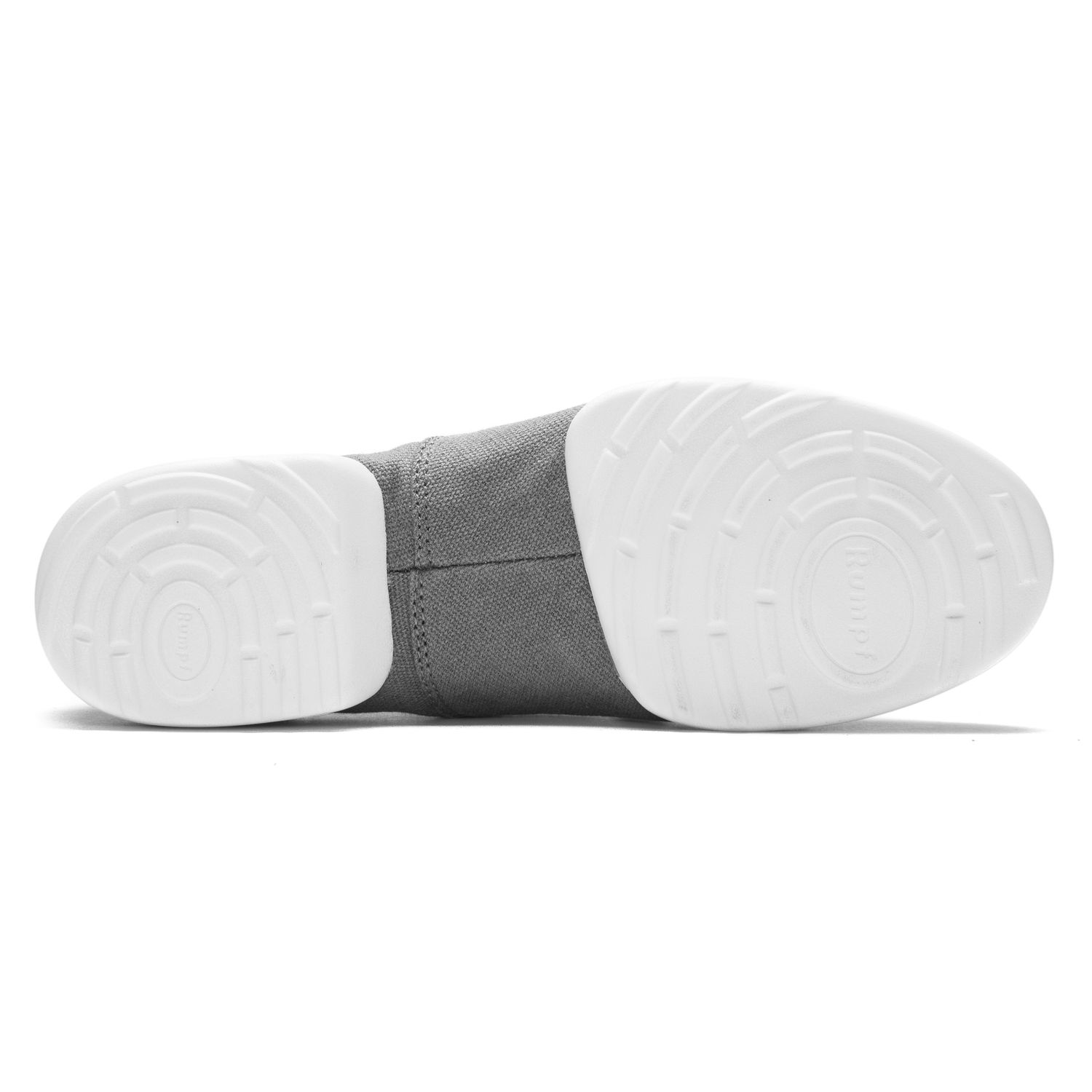 Bee Tanzsneaker vegan aus Leinen mit geteilter Kunststoffsohle grau