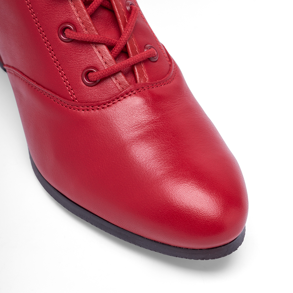 Tanzstiefel aus Leder mit Gummisohle