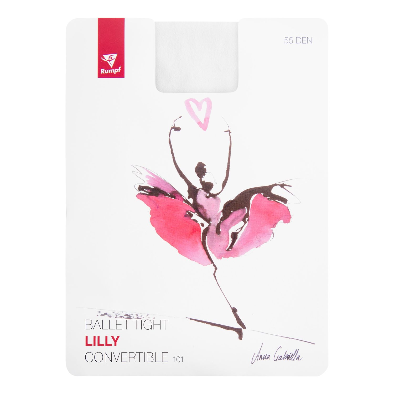 Lilly Ballettstrumpfhose mit Ballenloch für Damen und Kinder in Weiß 