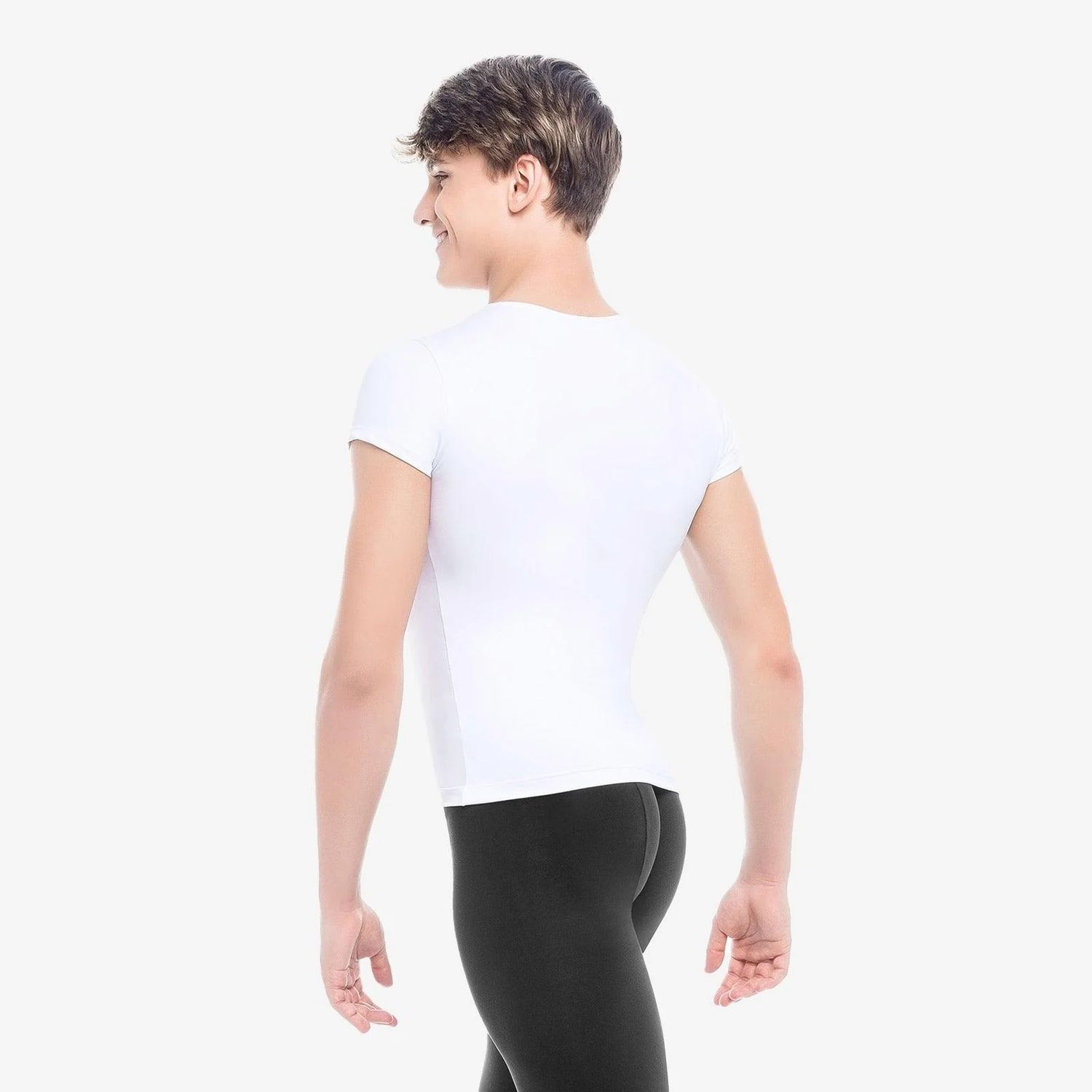 Herren T-Shirt mit Rundhalsausschnitt Weiß