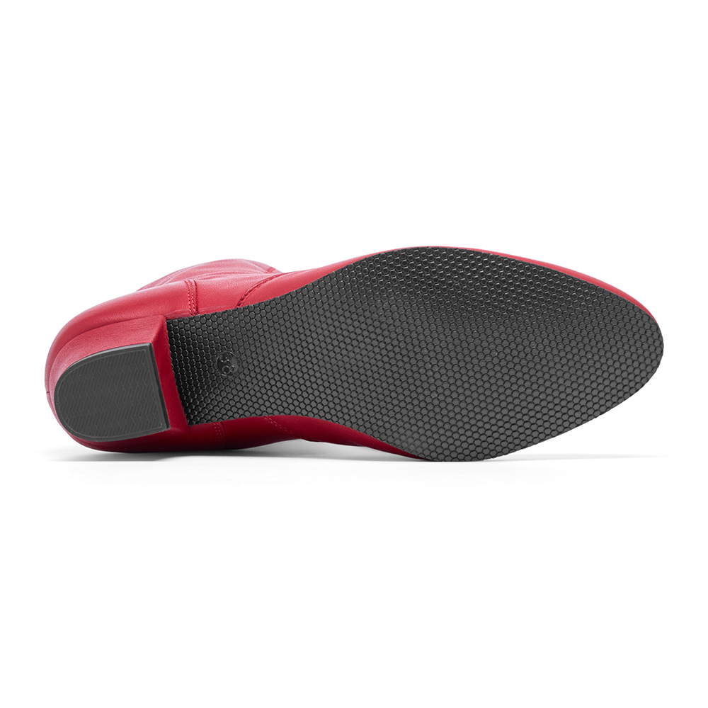 Tanzstiefel aus Leder mit Gummisohle