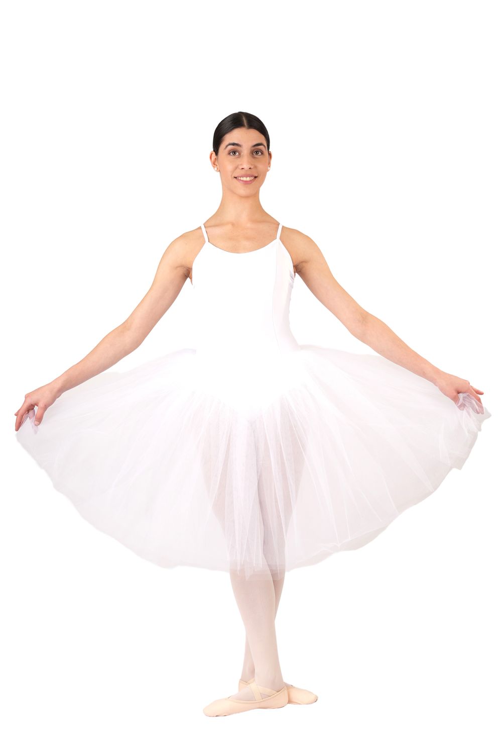 Trikot mit Camisole Tutu weiß