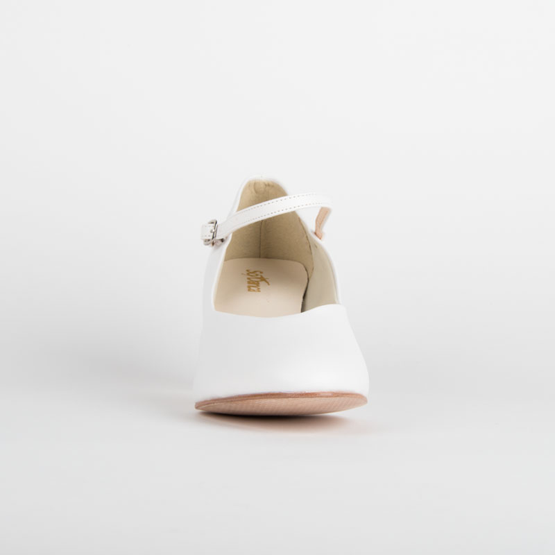 Damen Charakterschuhe Weiß