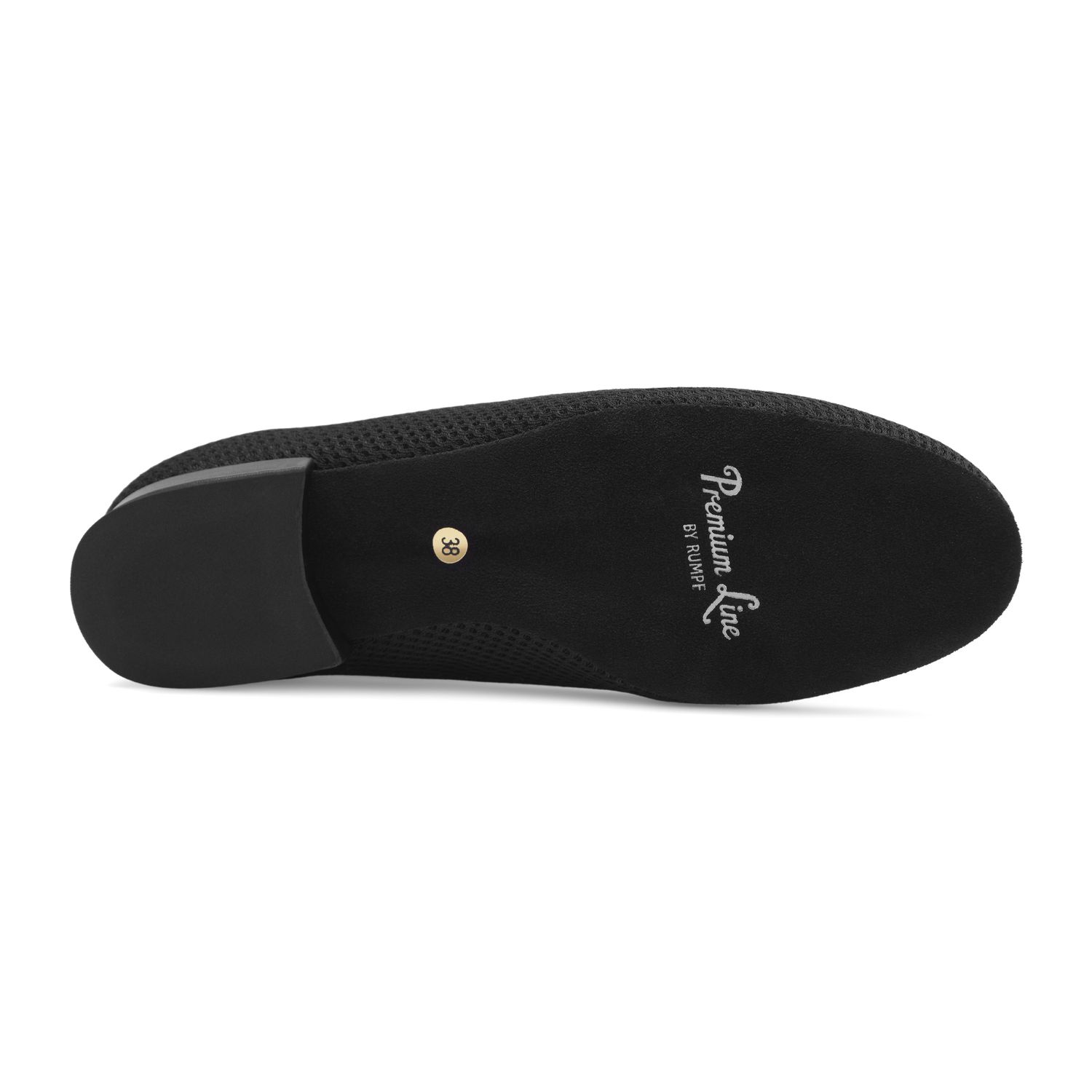 Schwarzer Damen Trainerschuh zum Schnüren mit 2,0cm hohem Absatz