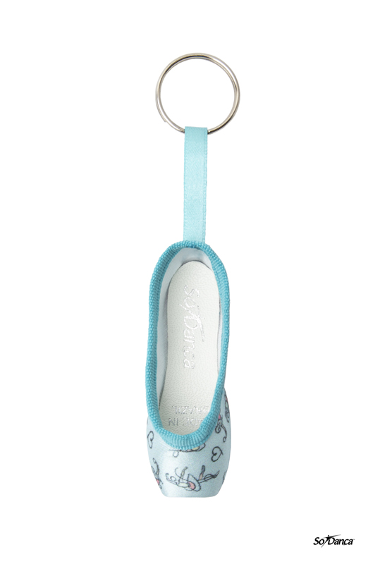 Schlüsselanhänger Mini Spitzenschuh Blau