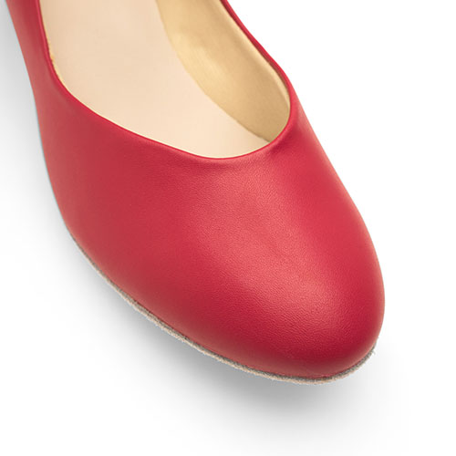 Damen Charakterschuhe Rot