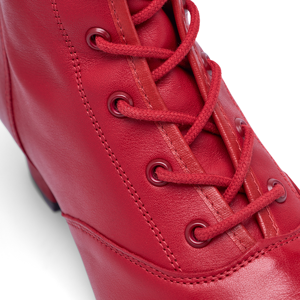 Tanzstiefel aus Leder mit Gummisohle