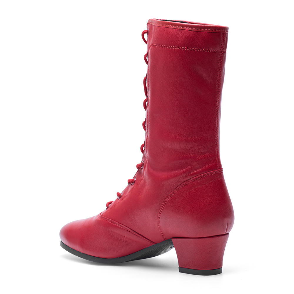 Tanzstiefel aus Leder mit Gummisohle