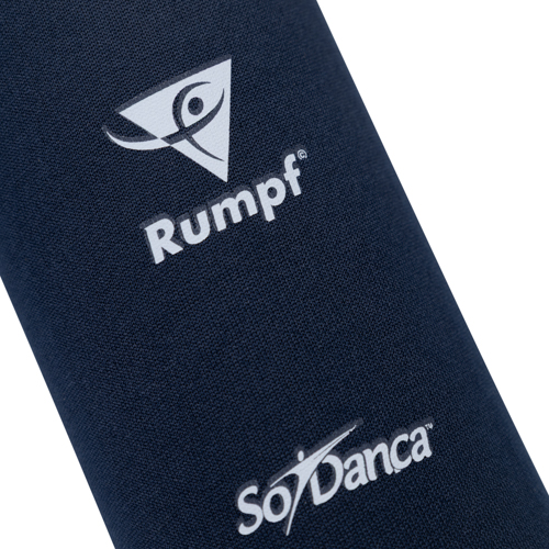 Trinkflasche Glas mit Hülle Navy 