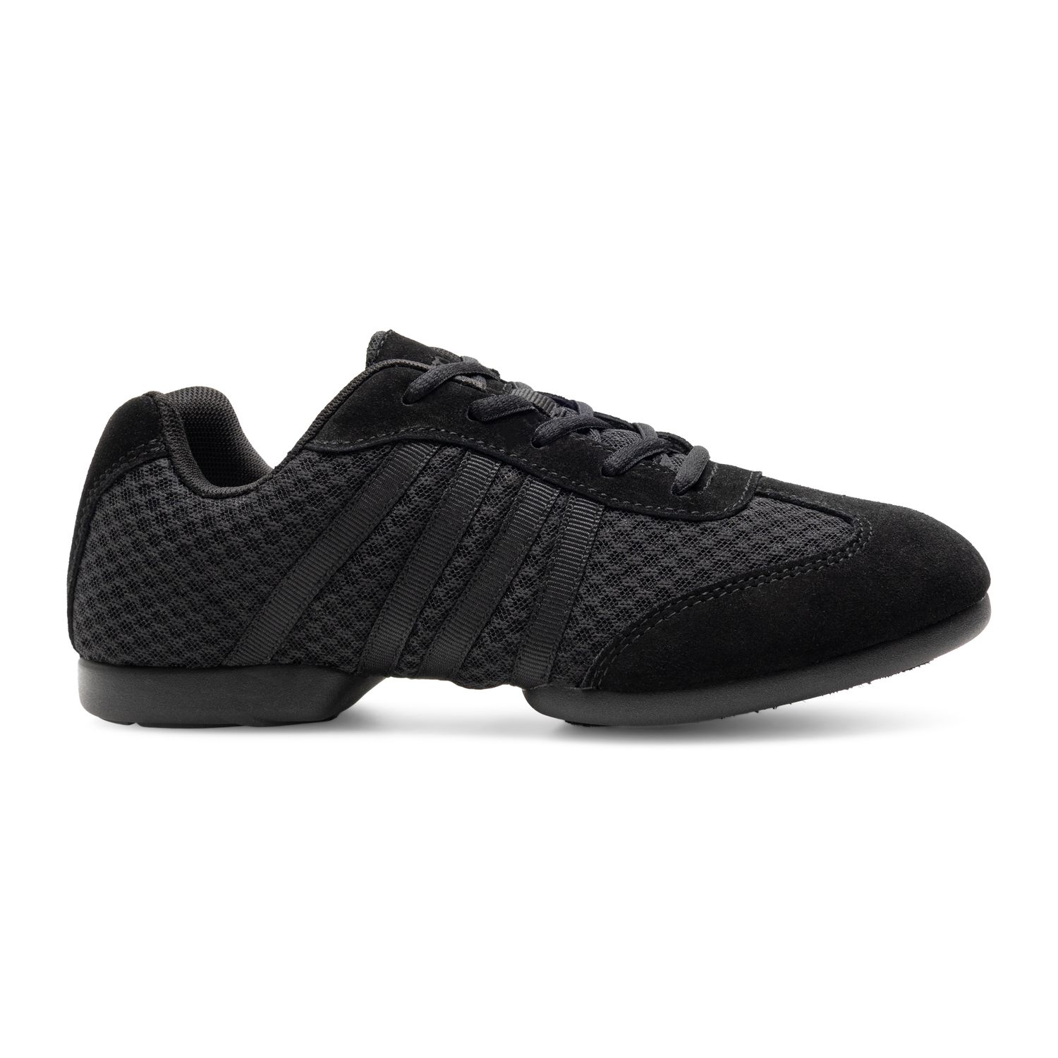 Sneaker mit geteilter PU-Sohle Schwarz