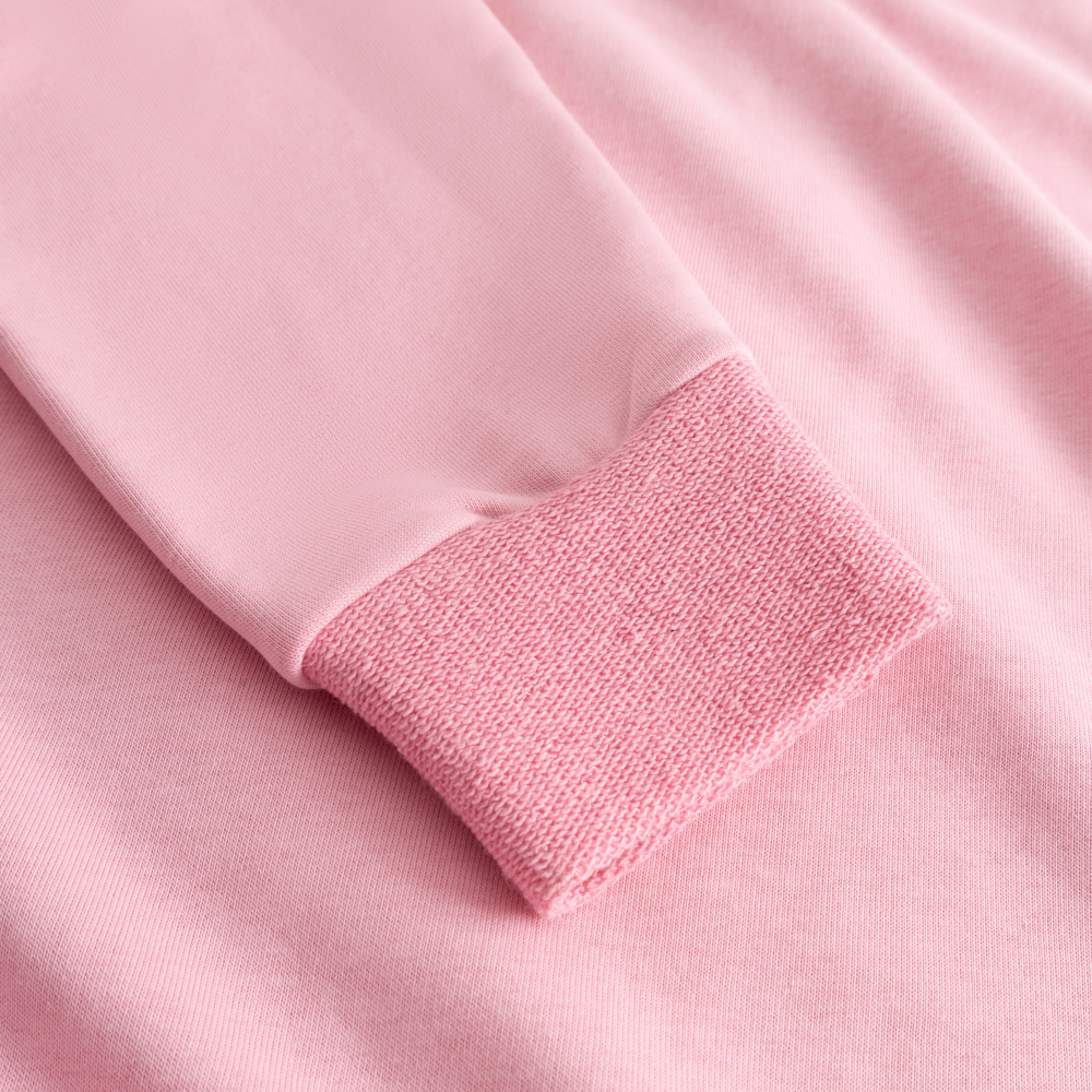 Damen Sweatshirt mit Half-Zip Pink