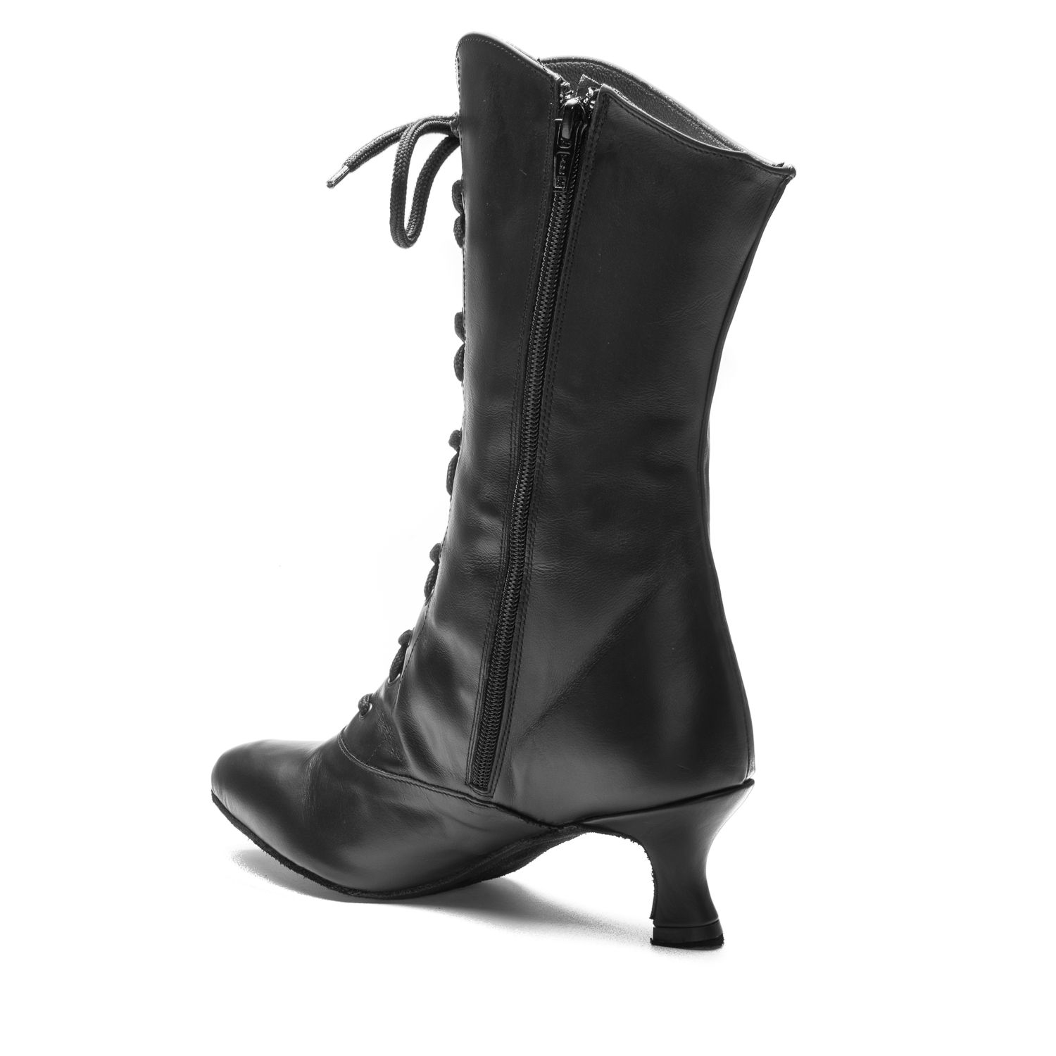 CanCan Stiefel aus Leder mit Chromledersohle schwarz