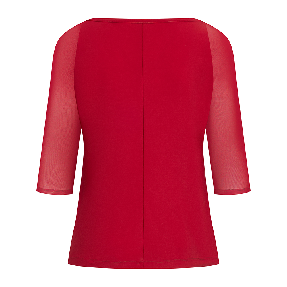 Tanzshirt 3/4 Ärmel Burgundy 