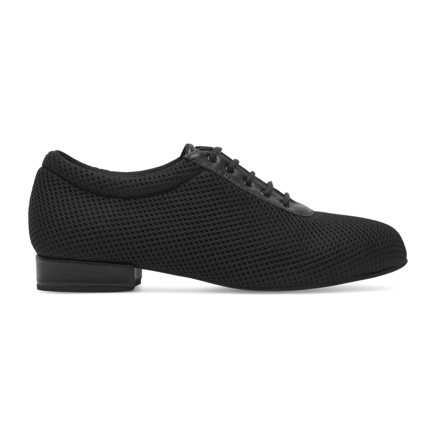 Schwarzer Damen Trainerschuh zum Schnüren mit 2,0cm hohem Absatz