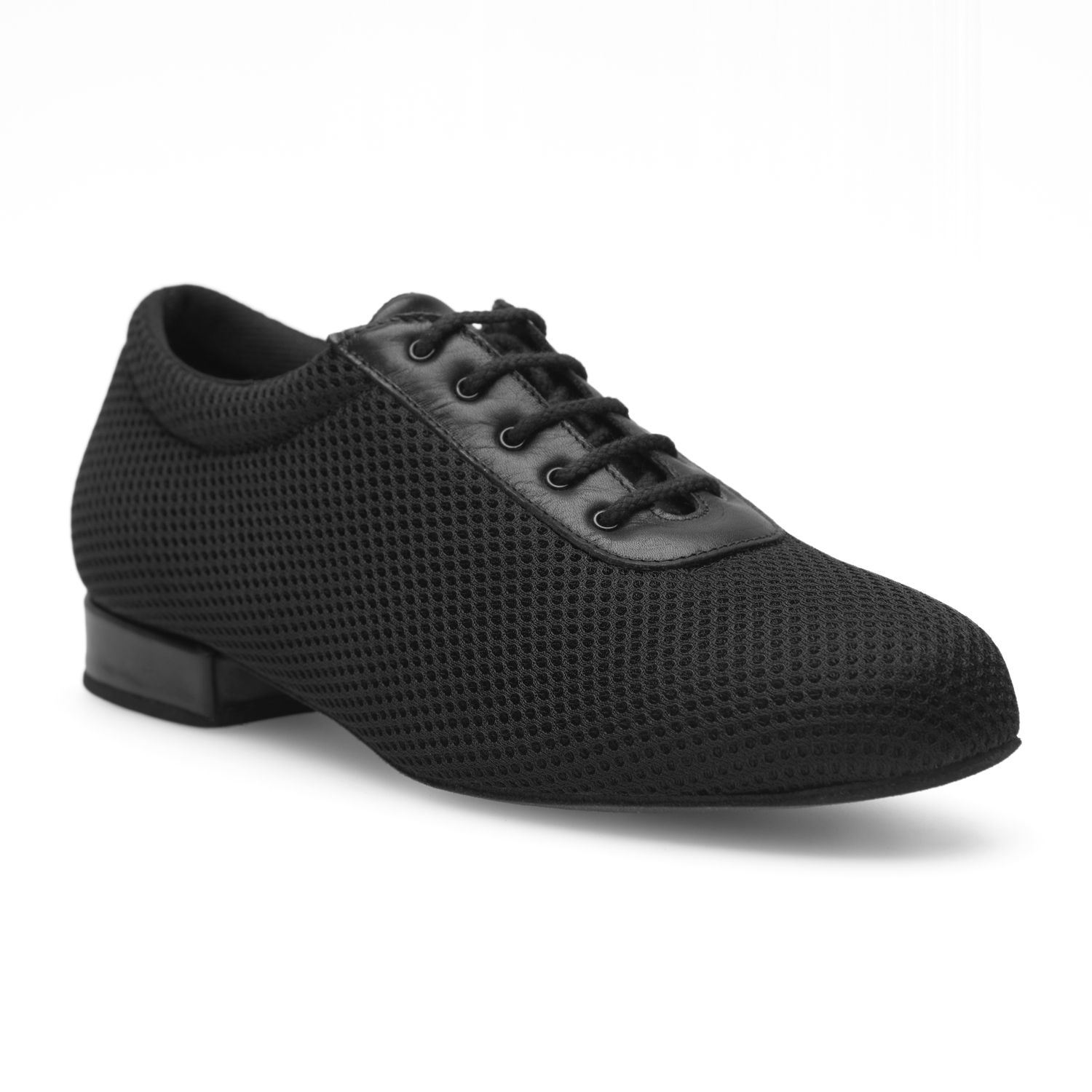 Schwarzer Damen Trainerschuh zum Schnüren mit 2,0cm hohem Absatz