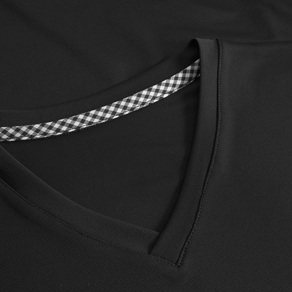 Herren Langarm-Tanzshirt mit V-Ausschnitt RU5803