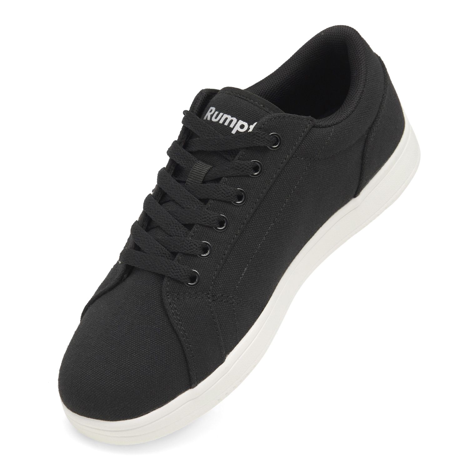 Tanzsneaker schwarz mit weißer Sohle 