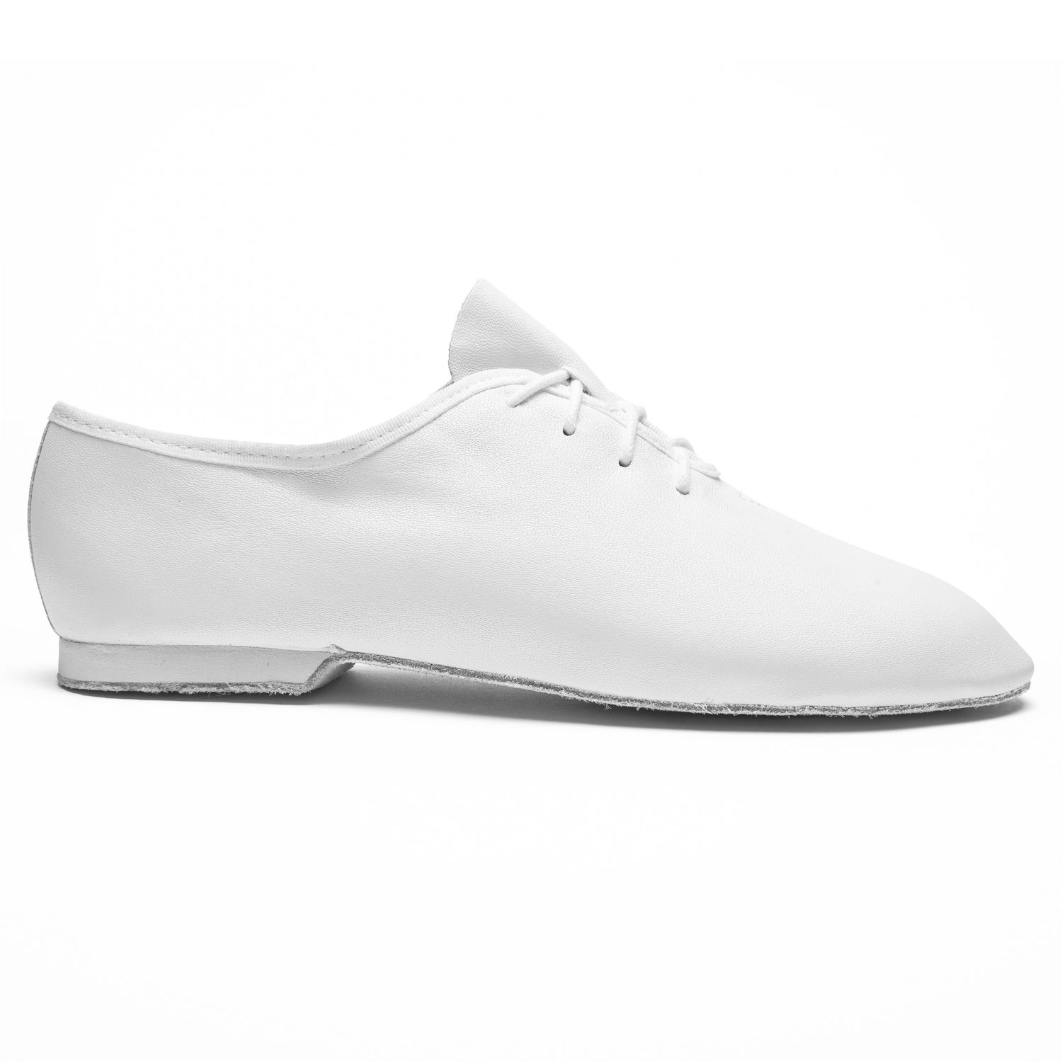 Jazzschuhe Basic I aus Leder mit durchgehender Chromledersohle weiß