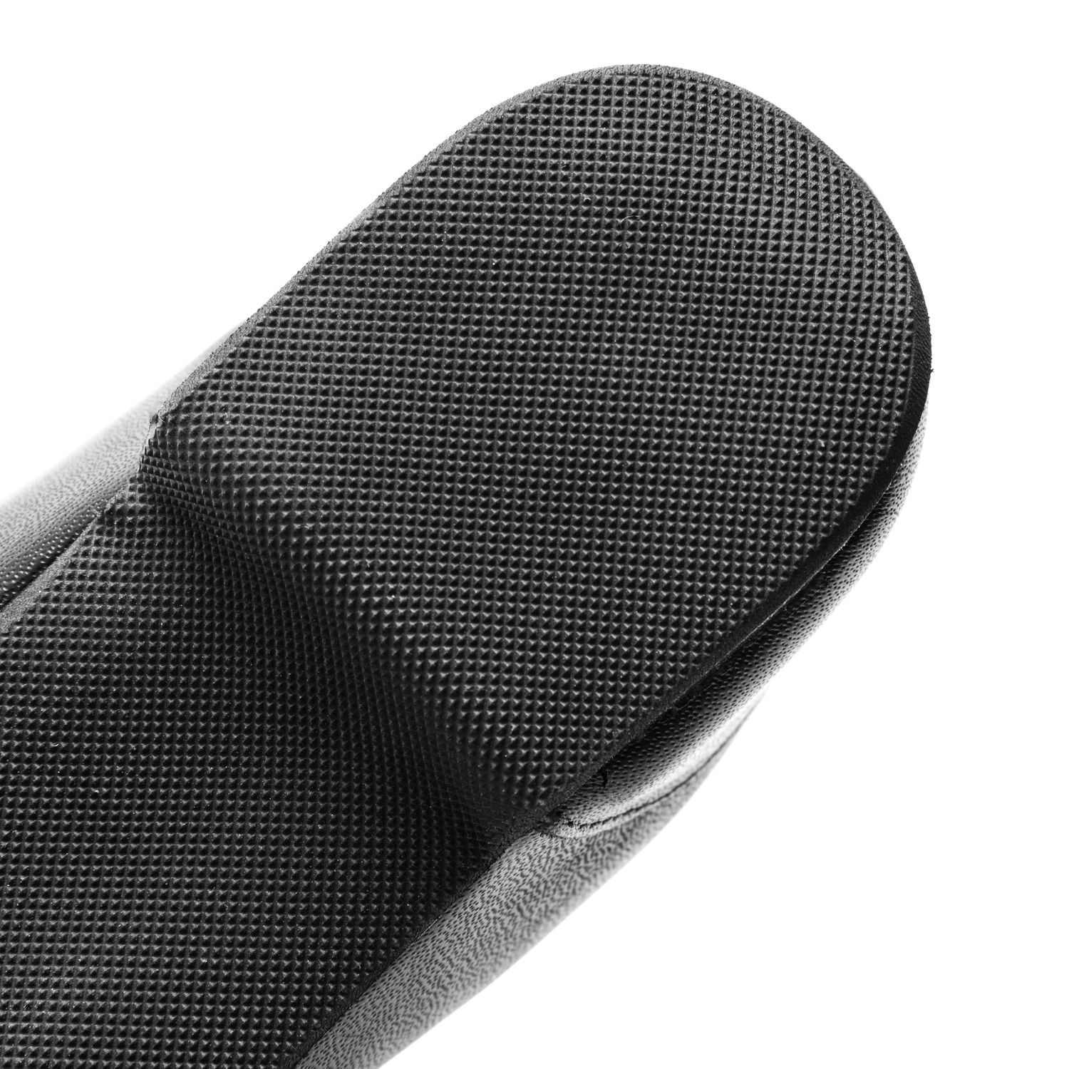 Schwarzer Gardestiefel, hoch, durchgehende Gummisohle