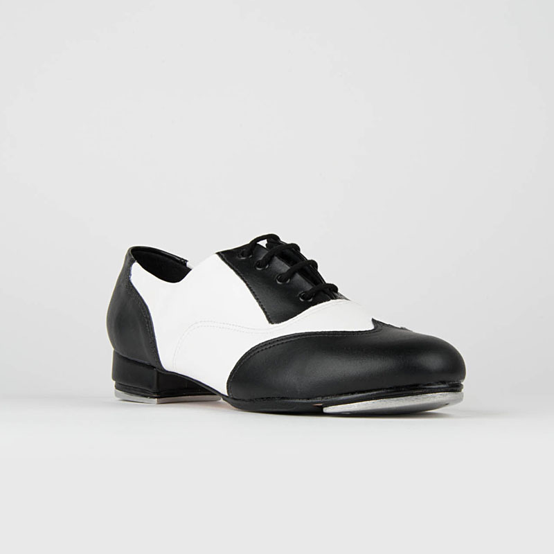 Oxford Damen Steppschuhe Weite M Schwarz/Weiß