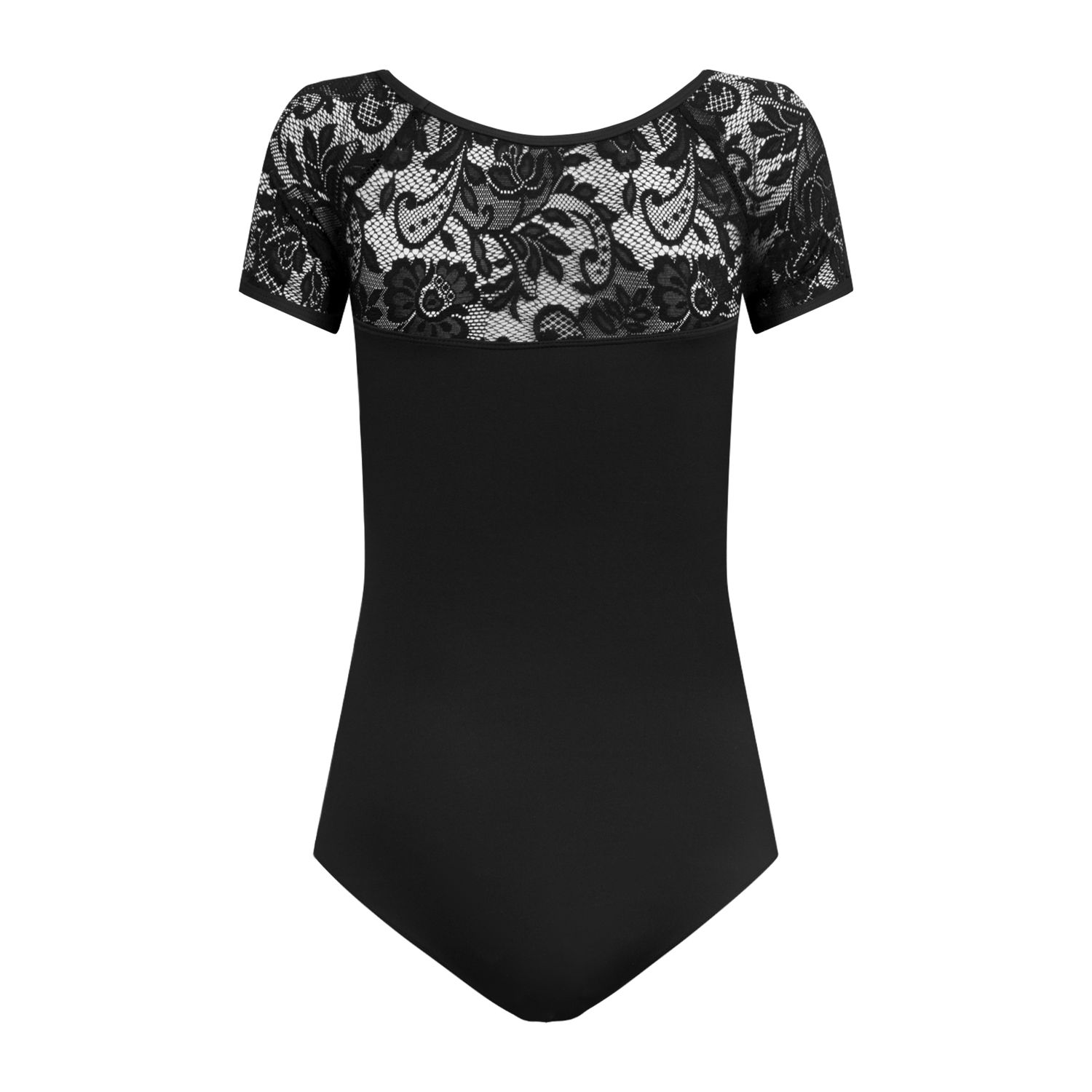 Damen Trikot mit Kurzarm Schwarz