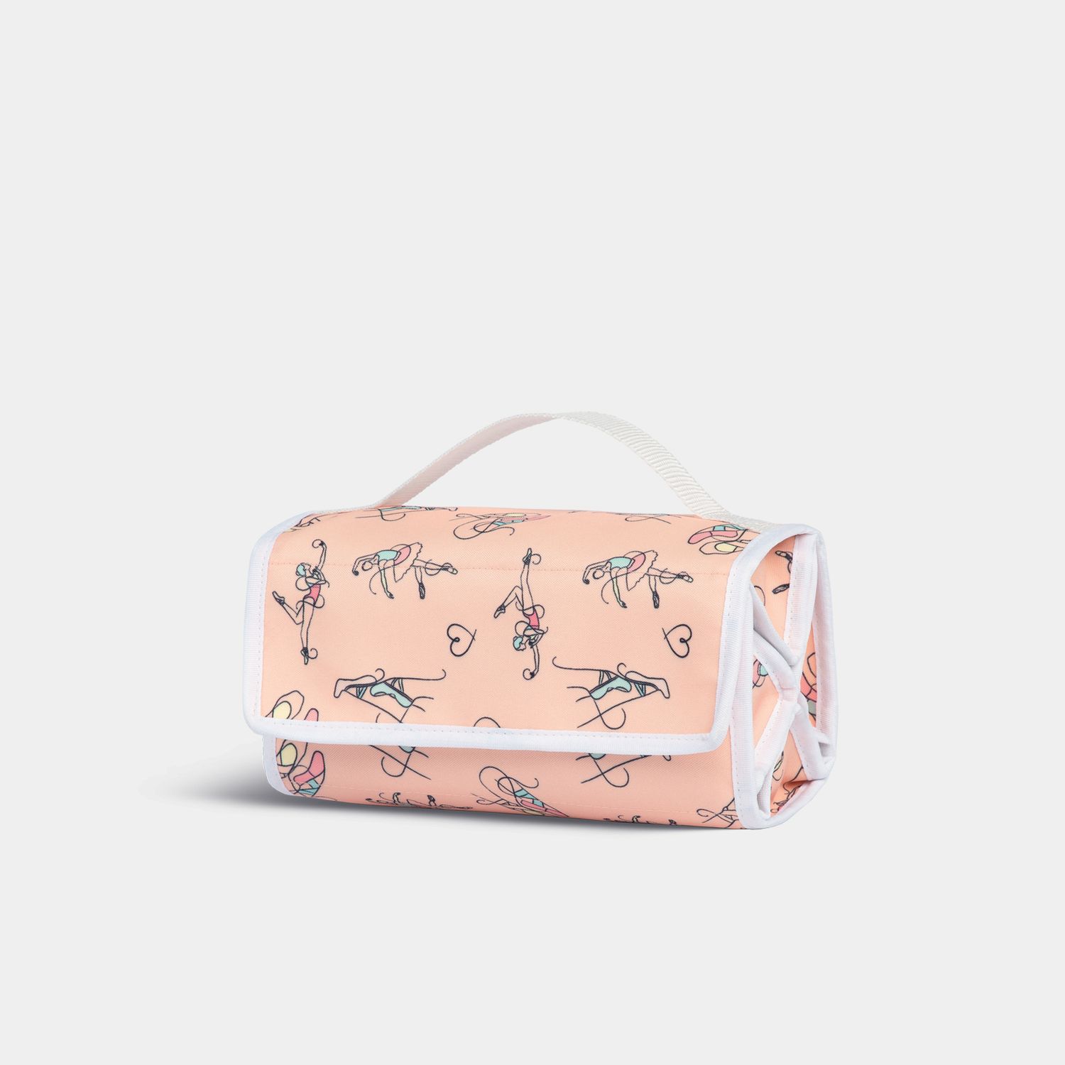 Organizer Tasche mit Klettverschluss Lachs