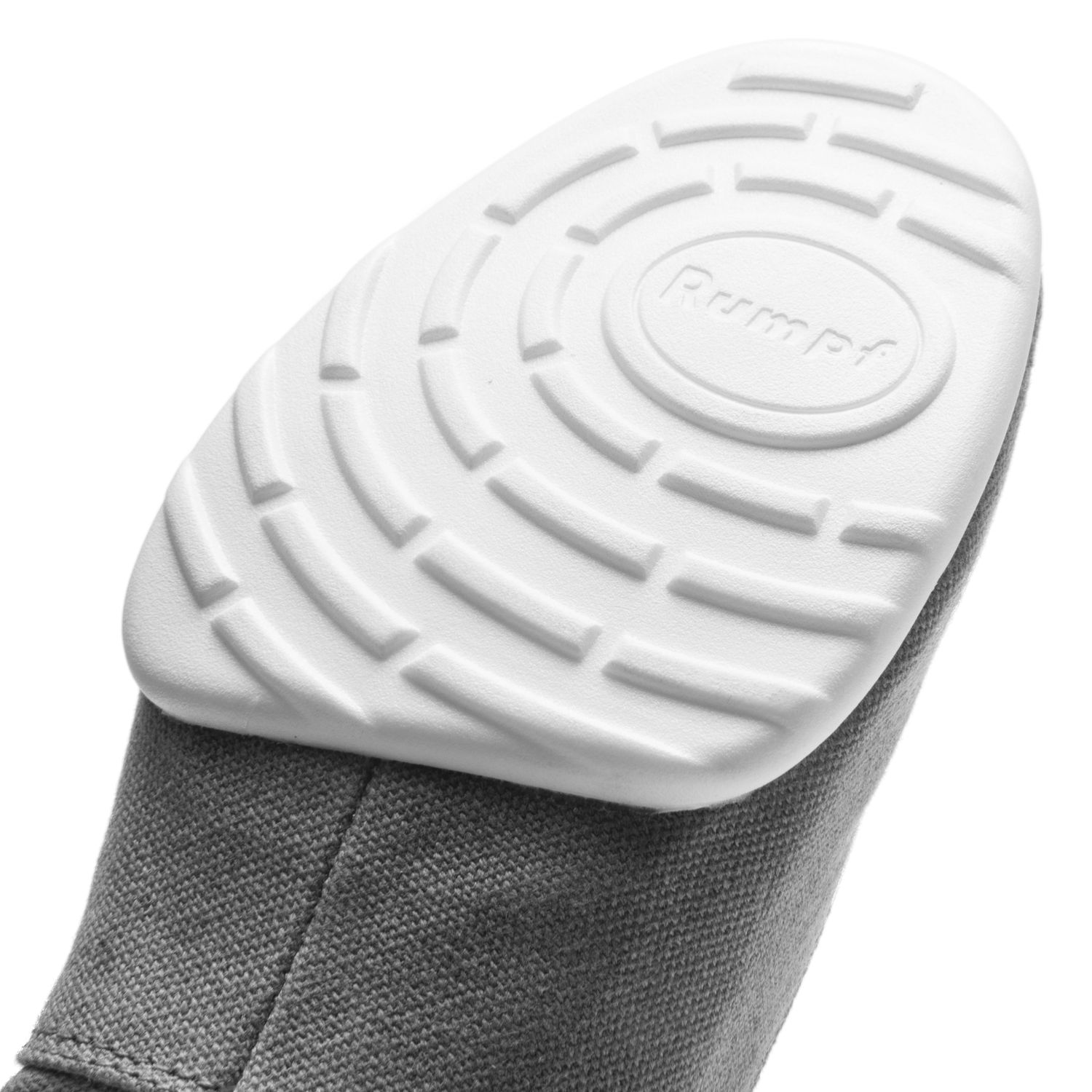 Bee Tanzsneaker vegan aus Leinen mit geteilter Kunststoffsohle grau