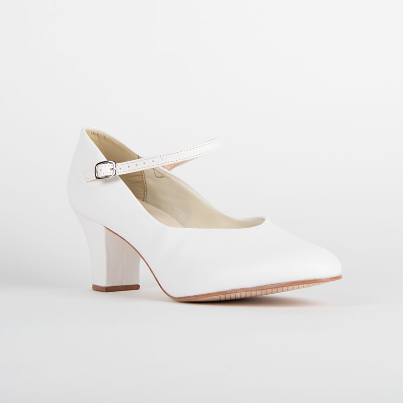 Damen Charakterschuhe Weiß